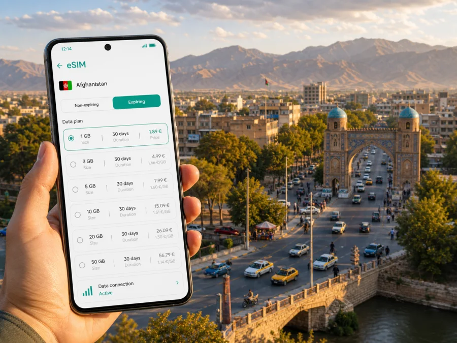 Jalalabad eSIM for Mobile Internet