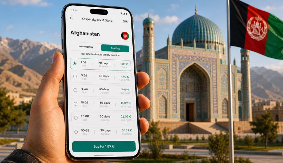 Afghanistan eSIM: mobile internet for travel
