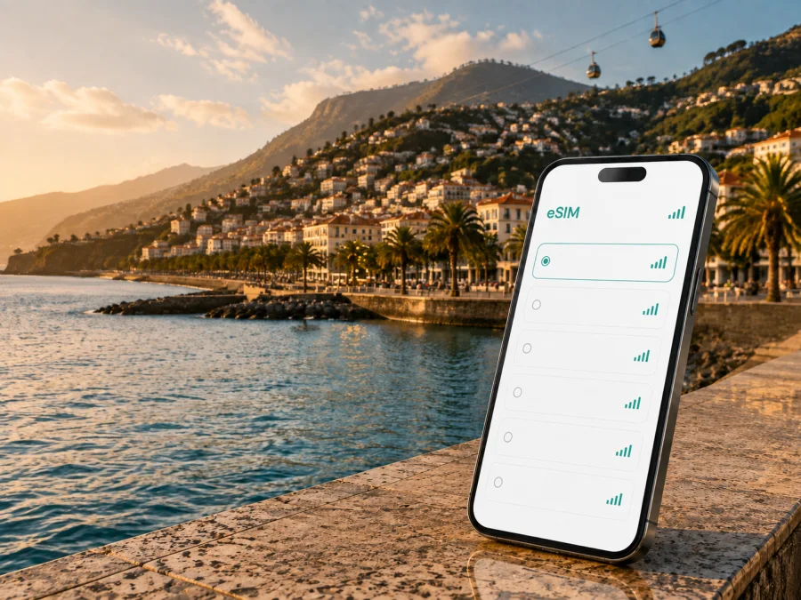 eSIM para Funchal: internet móvel em Portugal