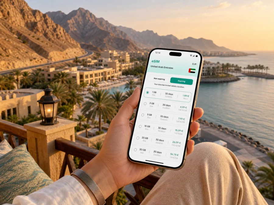 Ras Al Khaimah eSIM for Mobile Internet