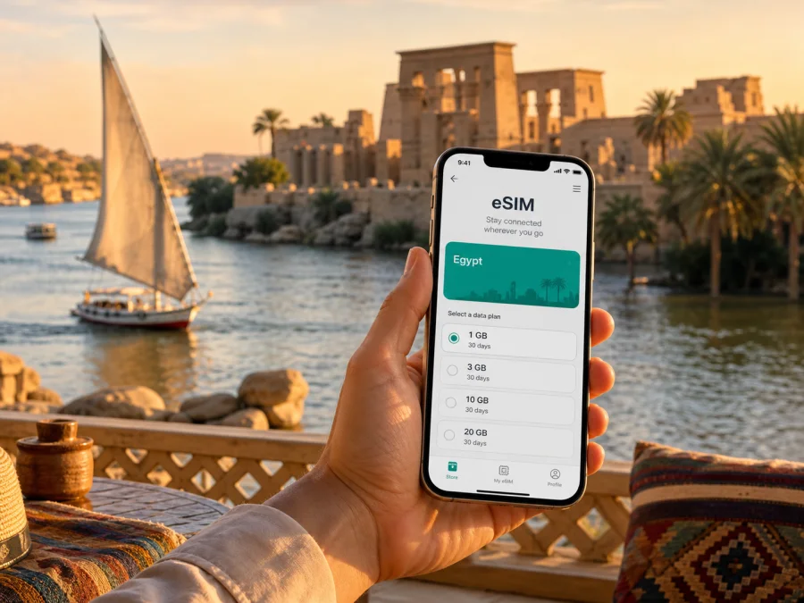 Aswan eSIM: mobile internet for Egypt travel
