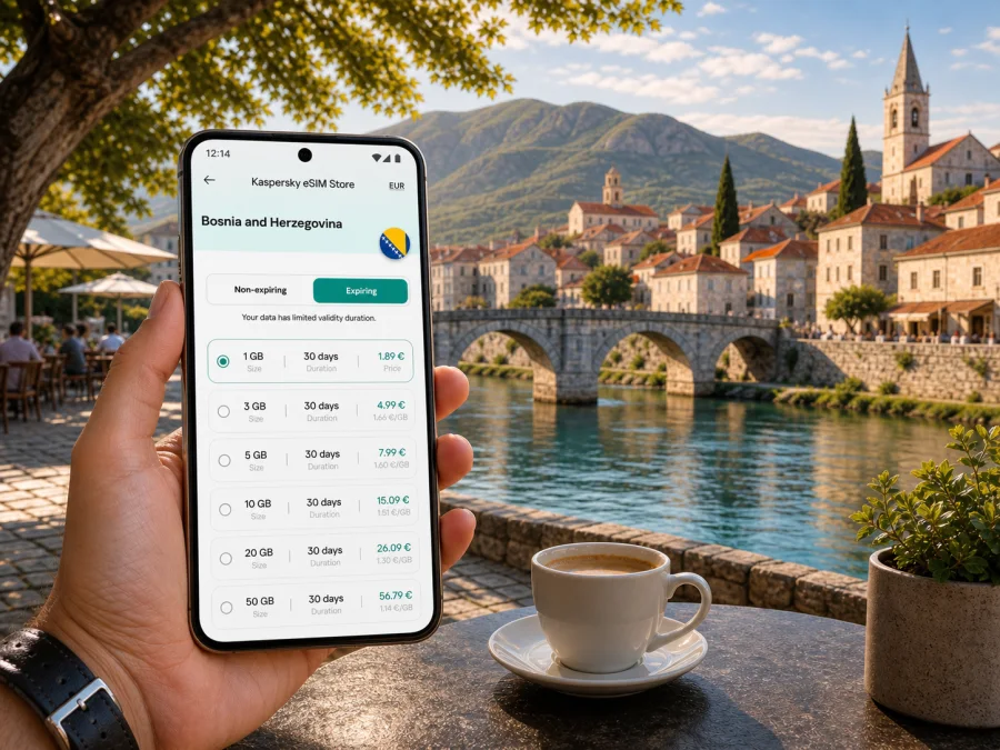 Trebinje eSIM for mobile internet