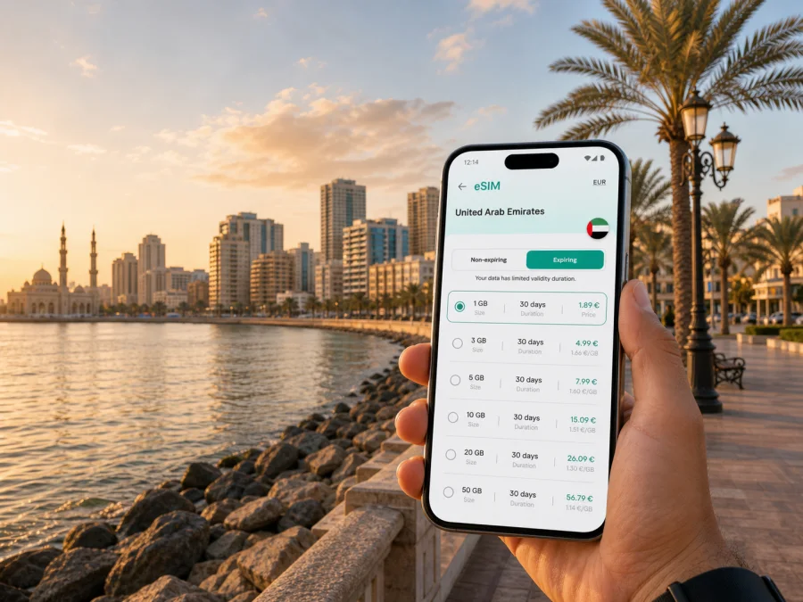 Ajman eSIM for mobile internet