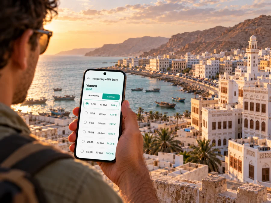 Mukalla eSIM: Mobile Internet for Yemen