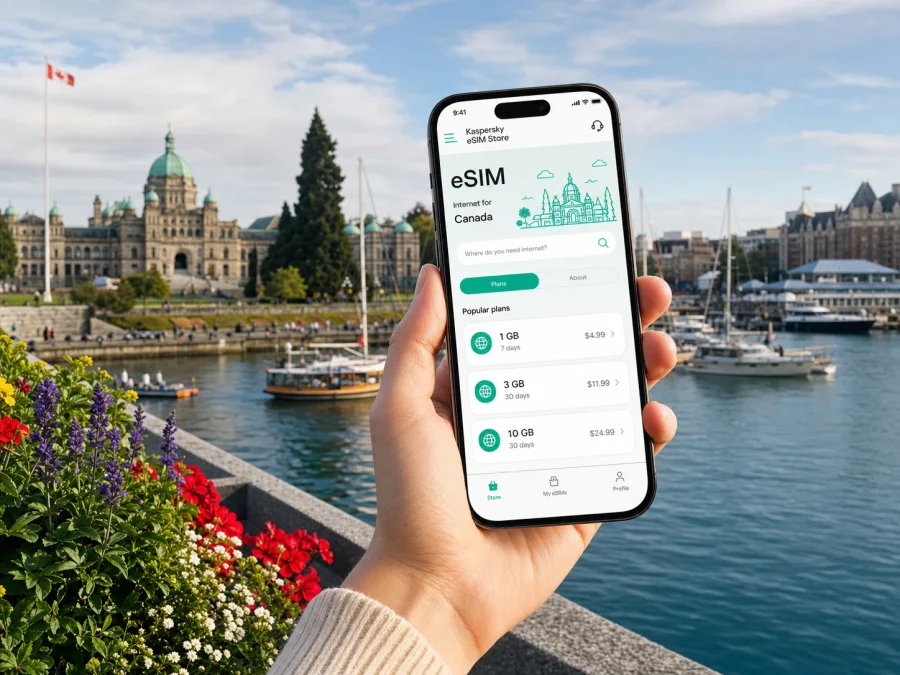 Victoria eSIM for Mobile Internet in Canada