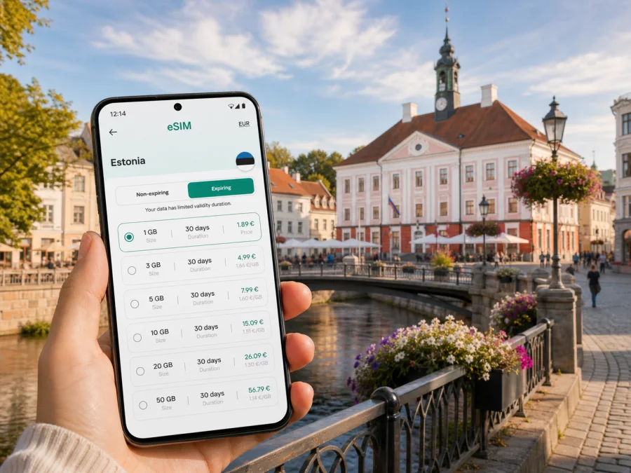 Tartu eSIM for Mobile Internet in Estonia