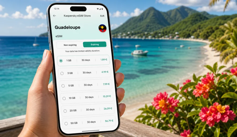 eSIM for Guadeloupe: mobile internet guide