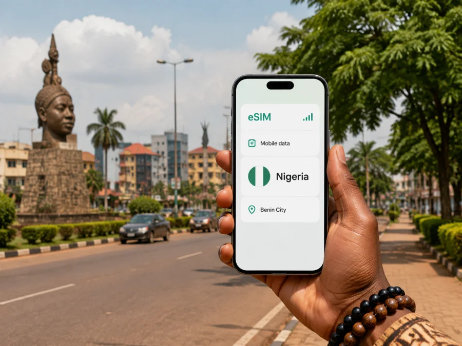 Benin City eSIM: Mobile Internet for Nigeria