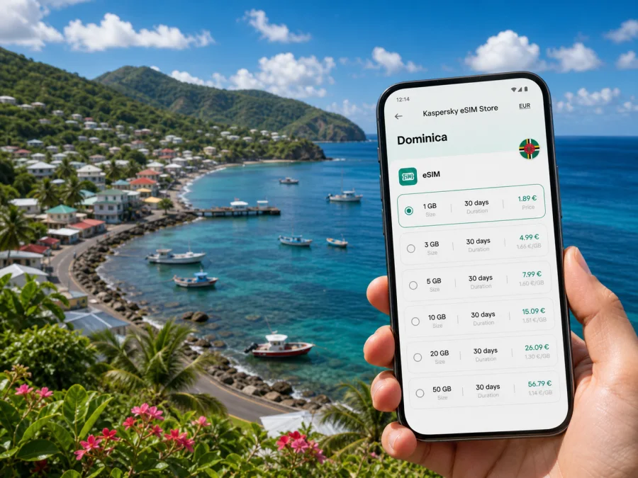 Soufriere eSIM: Internet for Dominica Trips