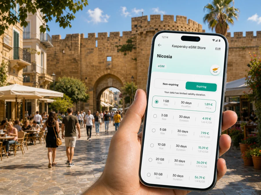 Nicosia eSIM: mobile internet for Cyprus