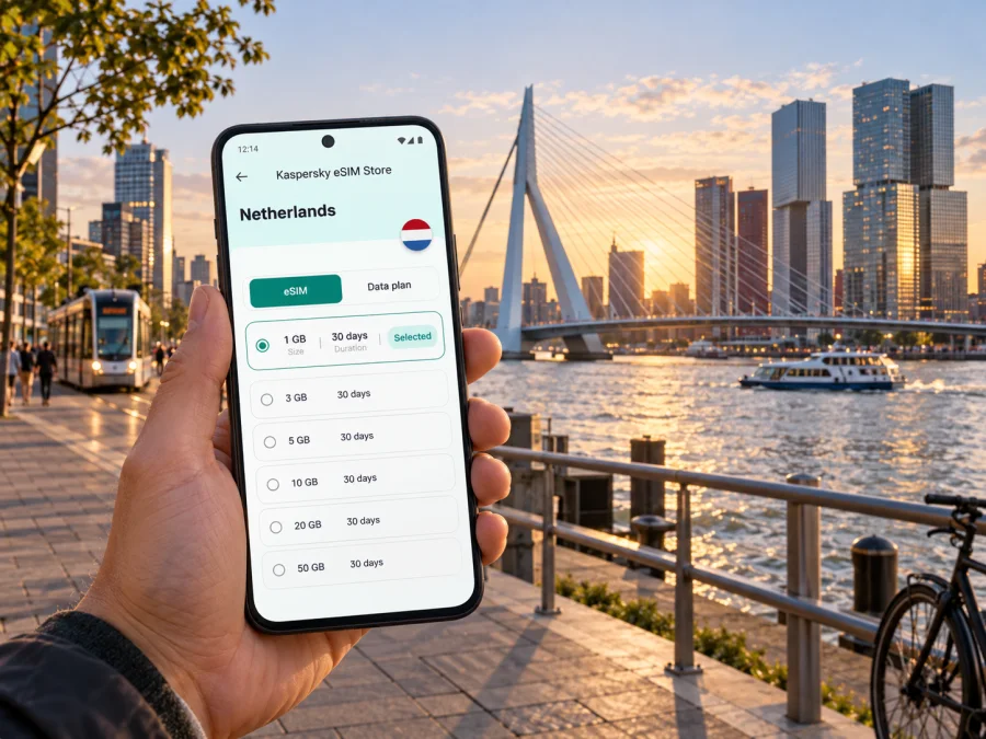 Rotterdam eSIM: Mobile Data for City Travel
