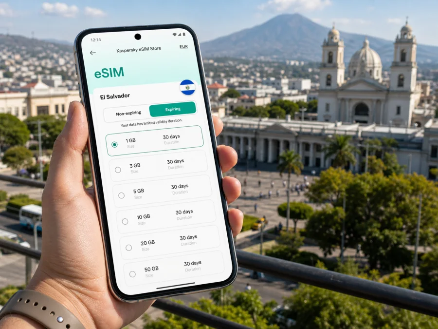 San Salvador eSIM for mobile internet