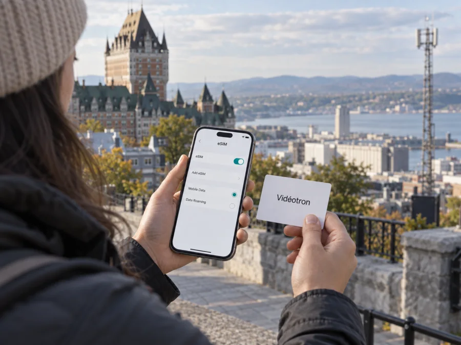 Vidéotron eSIM in Canada: setup and travel