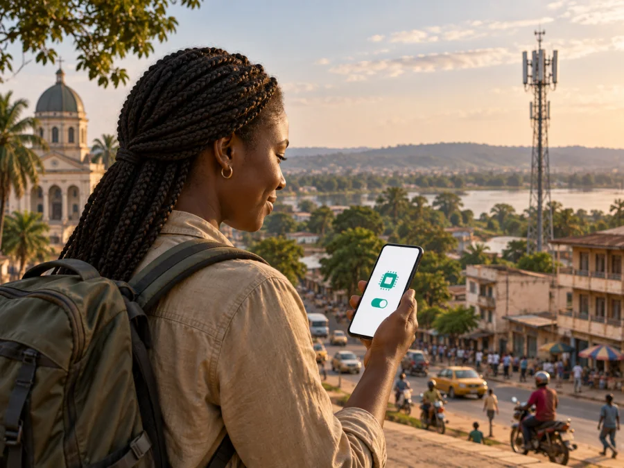 azur eSIM in the Central African Republic: what to check