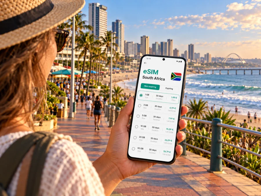 Durban eSIM: Mobile Internet for Your Trip