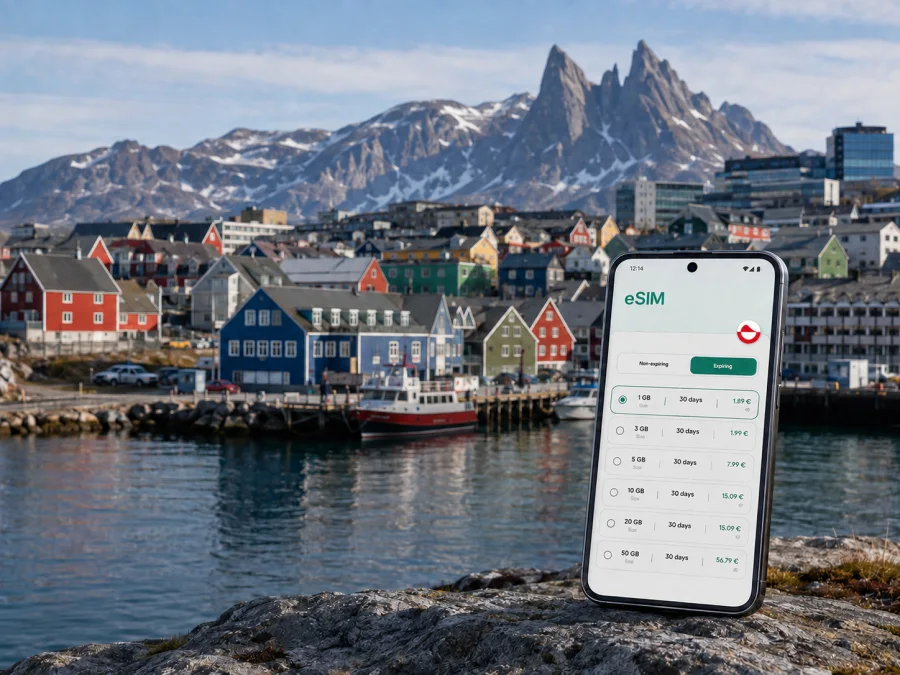 Nuuk eSIM: Mobile Internet for Greenland Trips