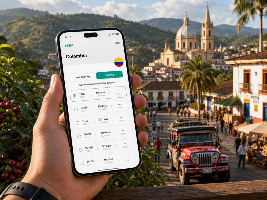 Armenia eSIM for mobile internet in Colombia