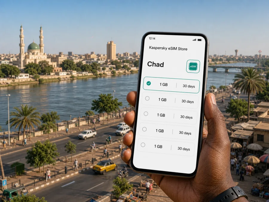 N'Djamena eSIM: mobile internet for your trip