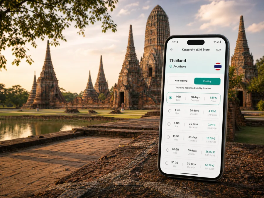 Ayutthaya eSIM: mobile internet guide