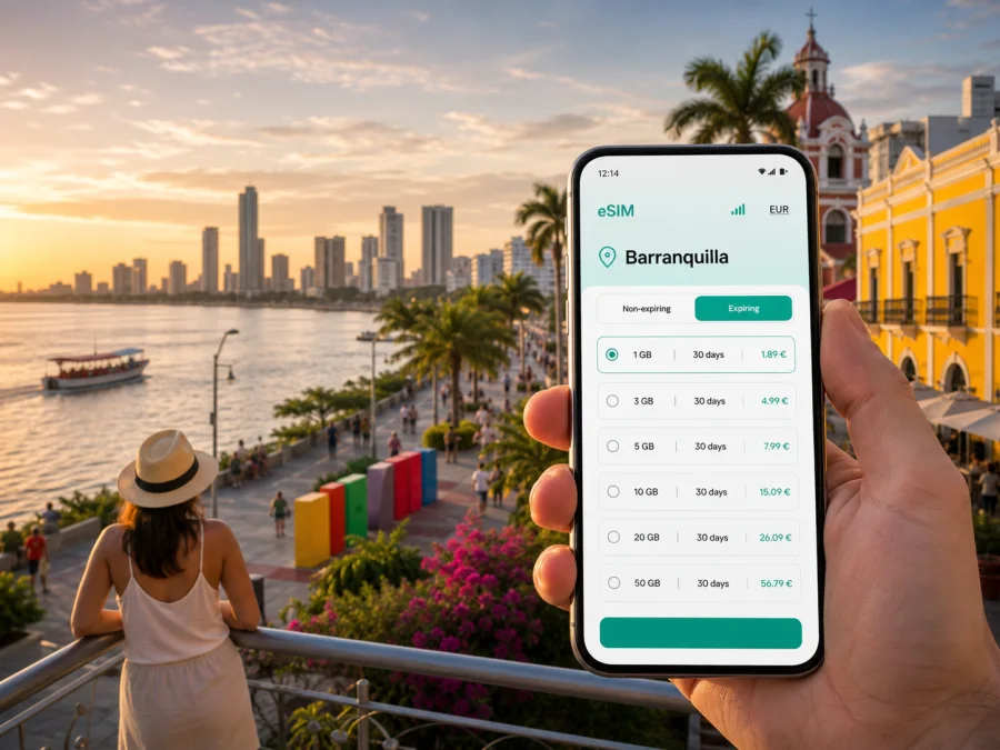 Barranquilla eSIM for mobile internet