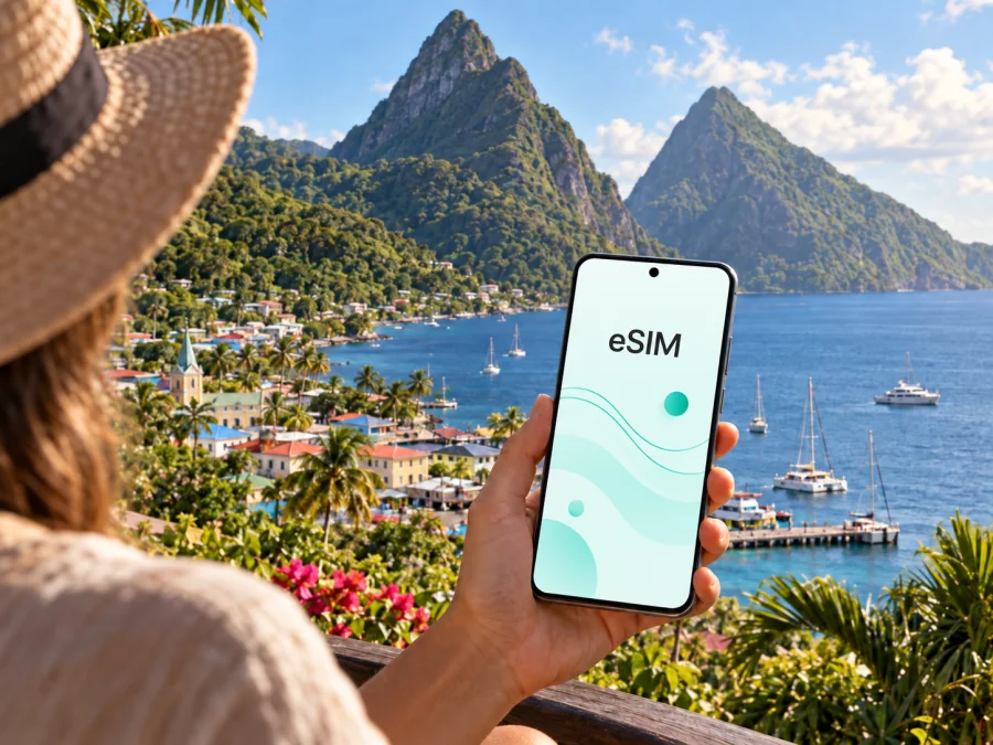 Soufriere eSIM for Mobile Internet | Saint Lucia
