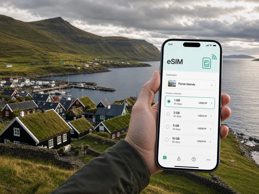 Sandavagur eSIM: Mobile Internet Travel Guide