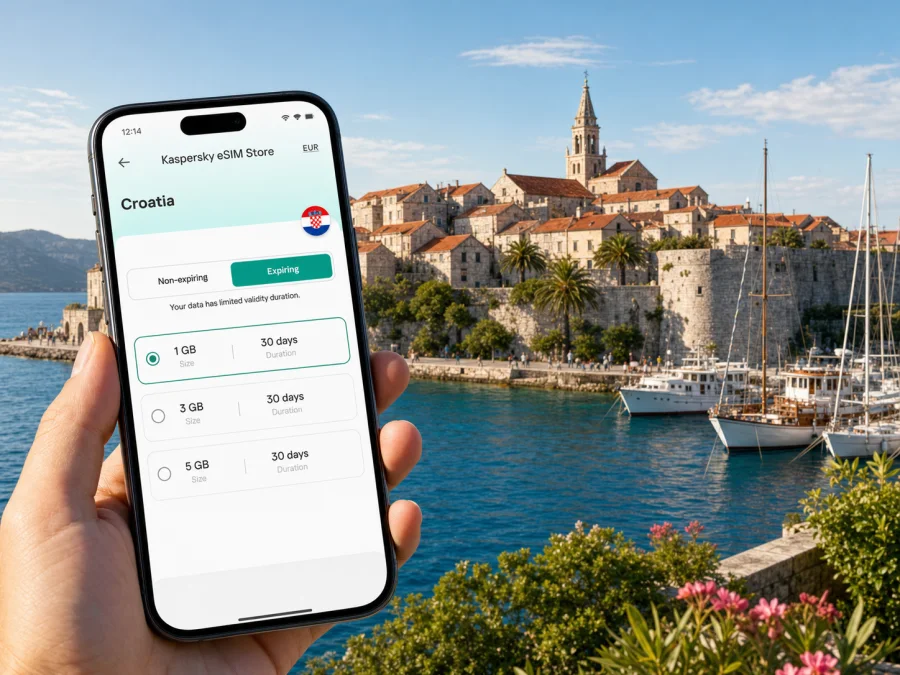 Korcula eSIM: Mobile Internet for Your Trip
