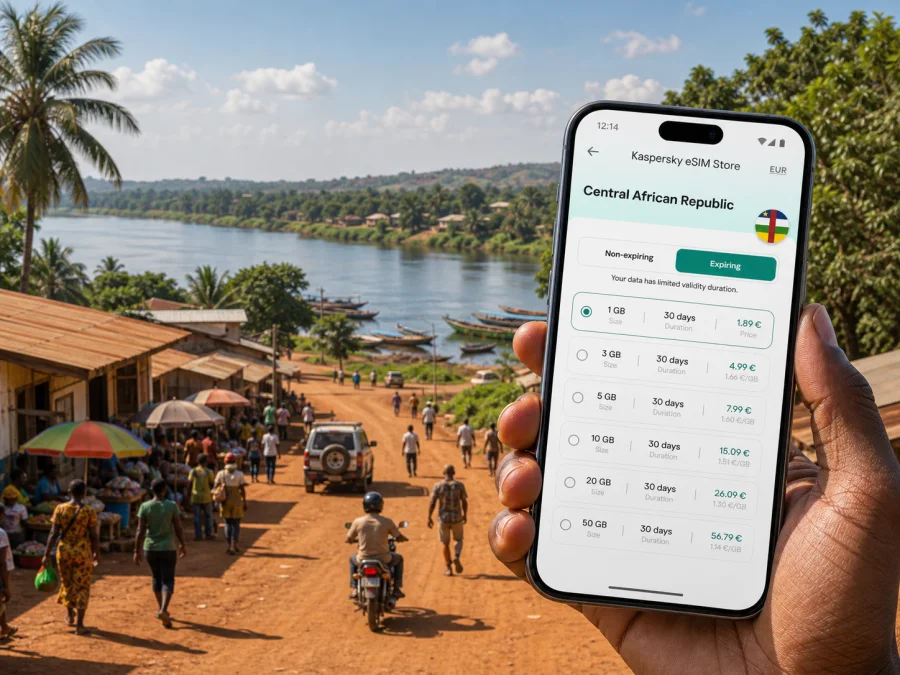 Bangassou eSIM for Mobile Internet