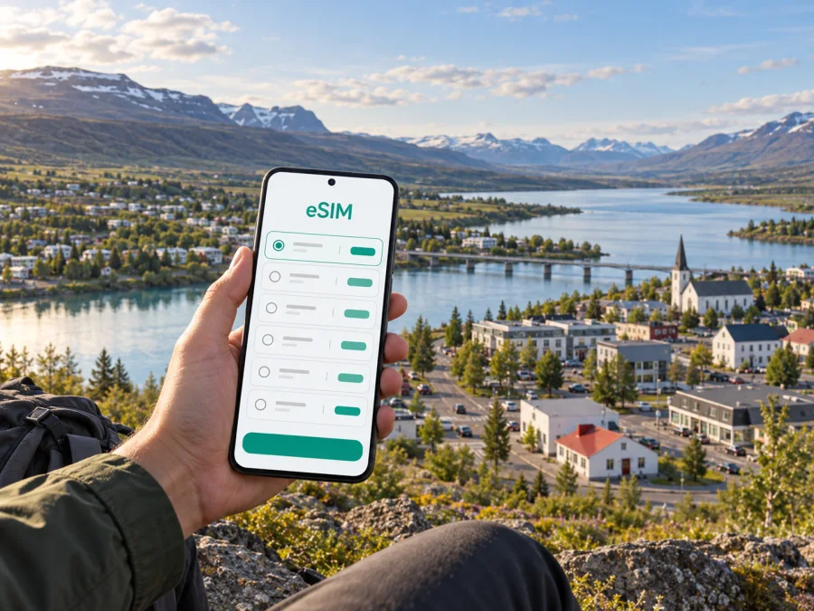 Egilsstadir eSIM: Mobile Internet for Your Trip