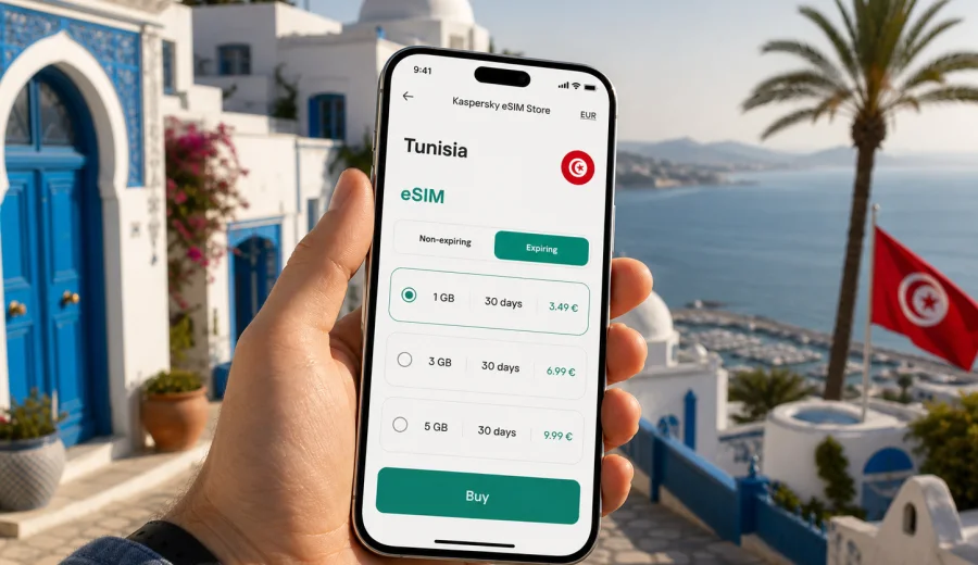 Tunisia eSIM: mobile internet for travel