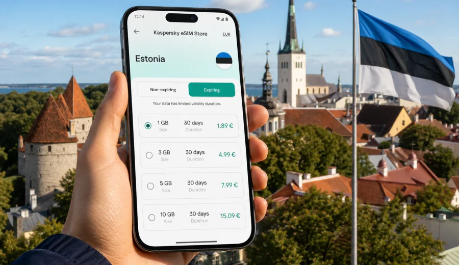 eSIM Estonia: mobile internet for travel