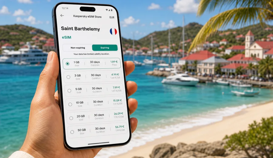eSIM for Saint Barthelemy: mobile internet guide