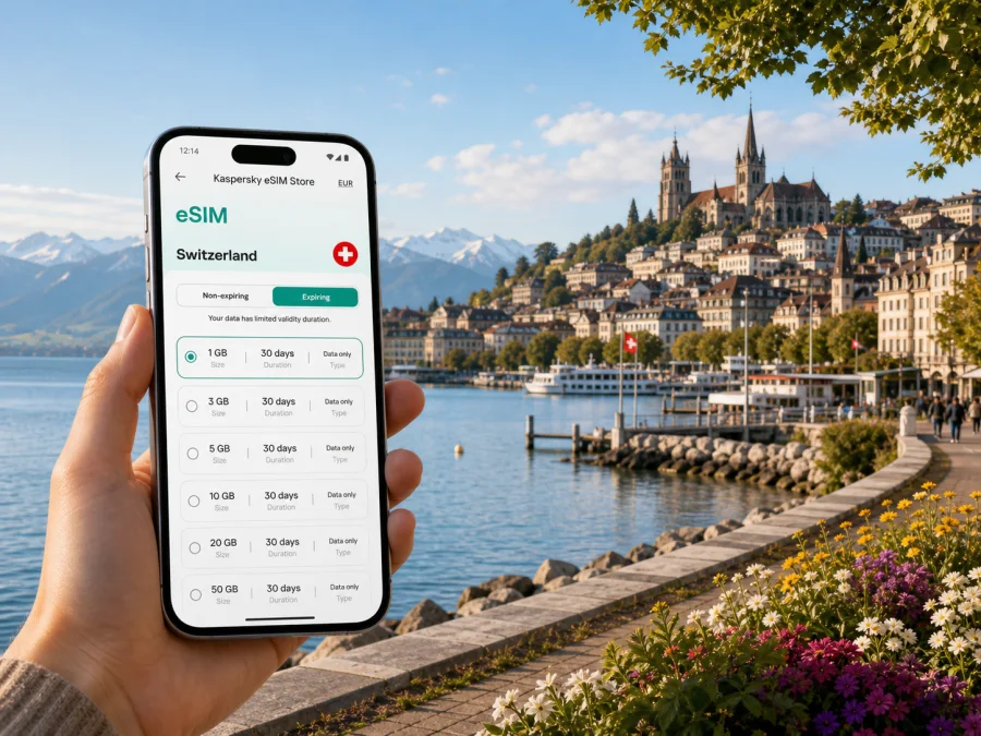 Lausanne eSIM for Mobile Internet in Switzerland