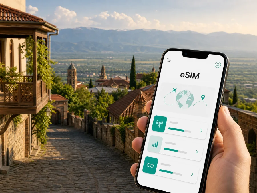 Telavi eSIM for mobile internet in Georgia