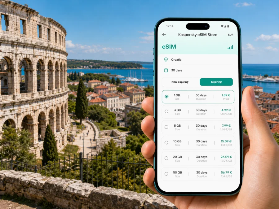 Pula eSIM: mobile internet for Croatia travel