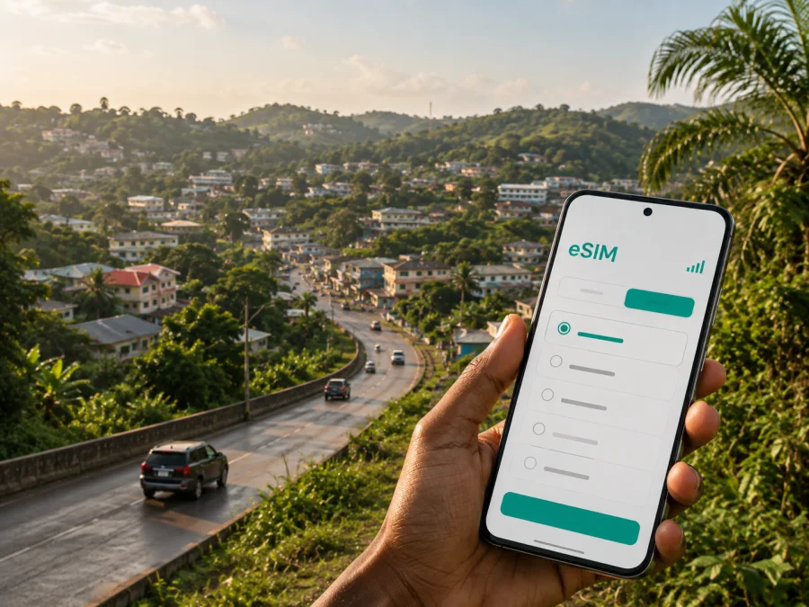 Franceville eSIM: mobile internet in Gabon