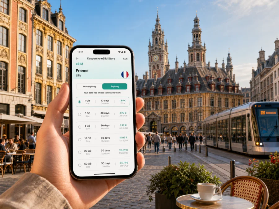 Lille eSIM for mobile internet