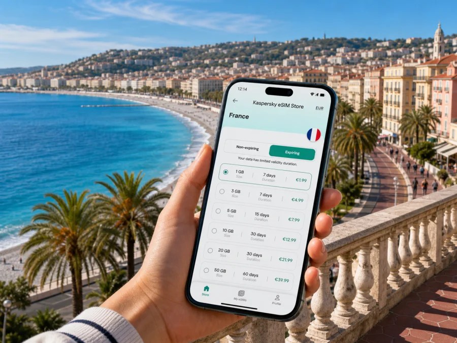 Nice eSIM for Mobile Internet in France