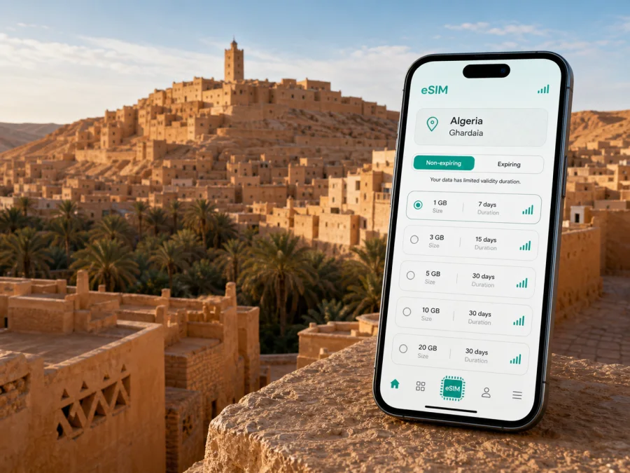 Ghardaia eSIM for mobile internet