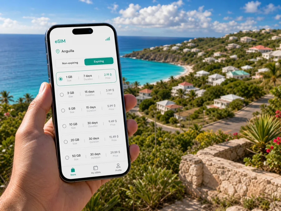 Crocus Hill eSIM: Mobile Internet in Anguilla