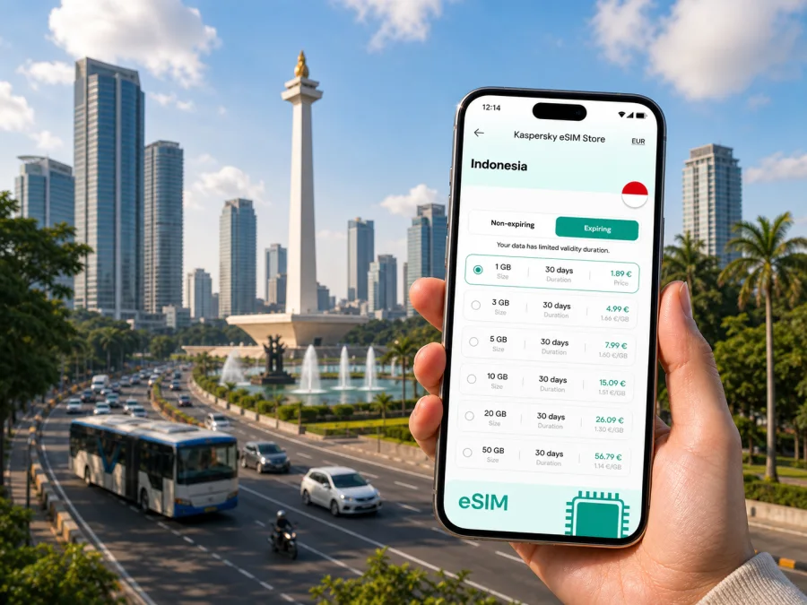 Jakarta eSIM: mobile internet for travel