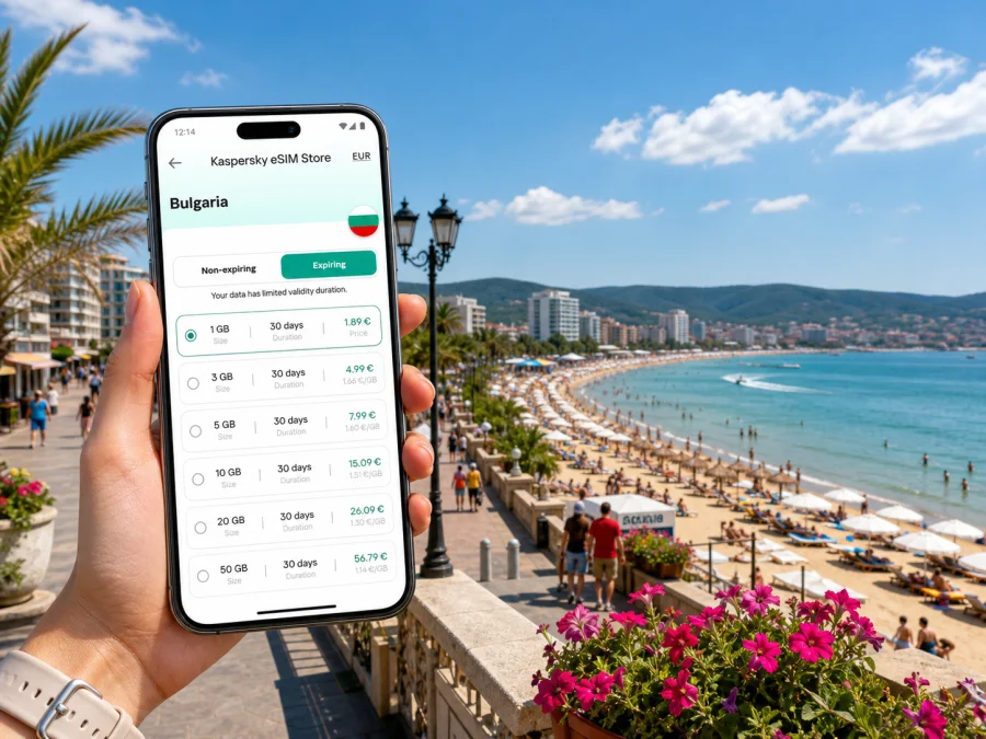Sunny Beach eSIM: mobile internet in Bulgaria