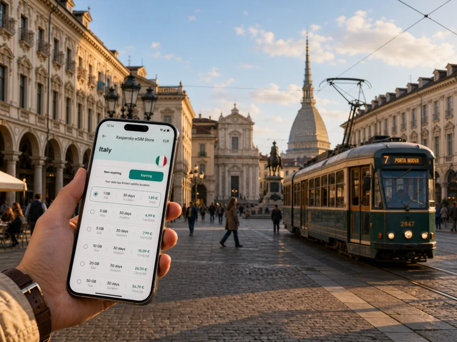 Turin eSIM: Mobile Internet and Connection
