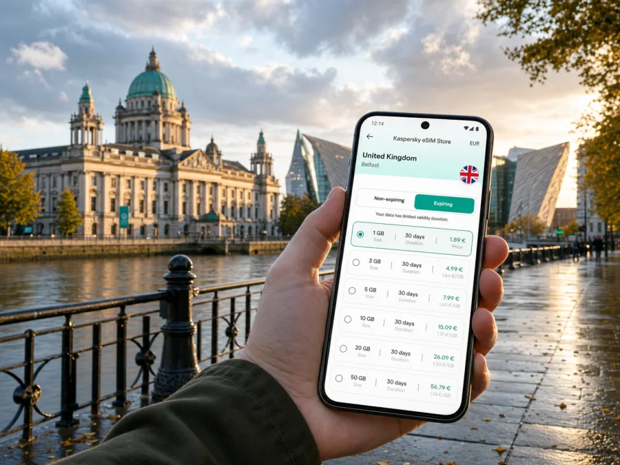 Belfast eSIM: Mobile Internet for Travel