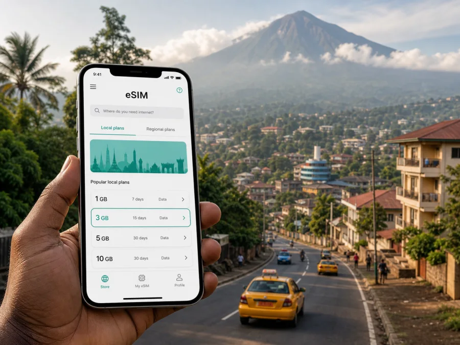 Buea eSIM: mobile internet for Cameroon travel
