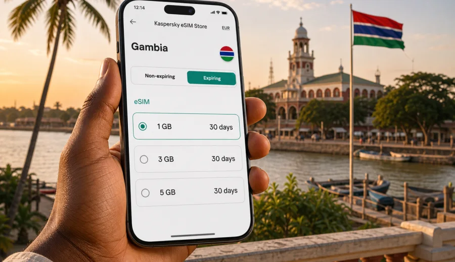 Gambia eSIM: mobile internet for travel