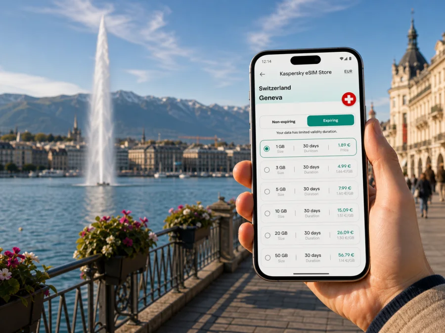 Geneva eSIM for Mobile Internet in Switzerland