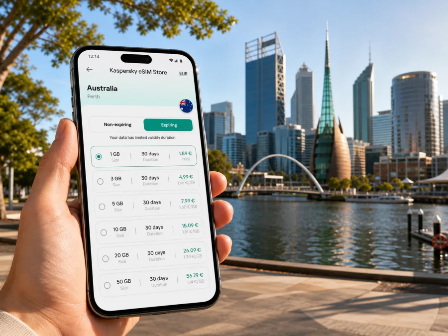 Perth eSIM: Mobile Internet for Your Trip