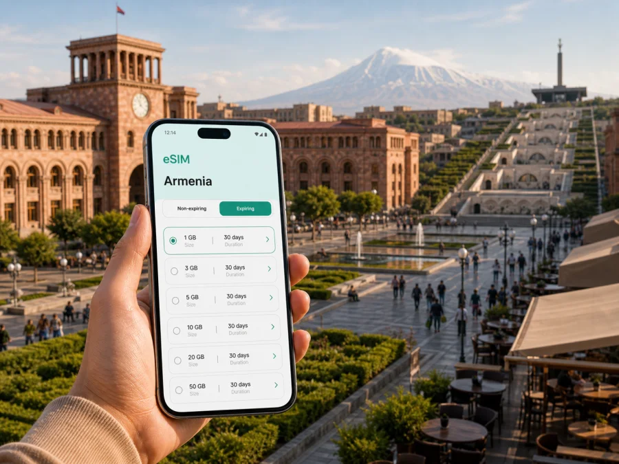Yerevan eSIM: mobile internet for your trip