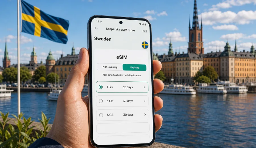 Sweden eSIM: mobile internet for your trip